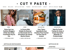Tablet Screenshot of cutypaste.com
